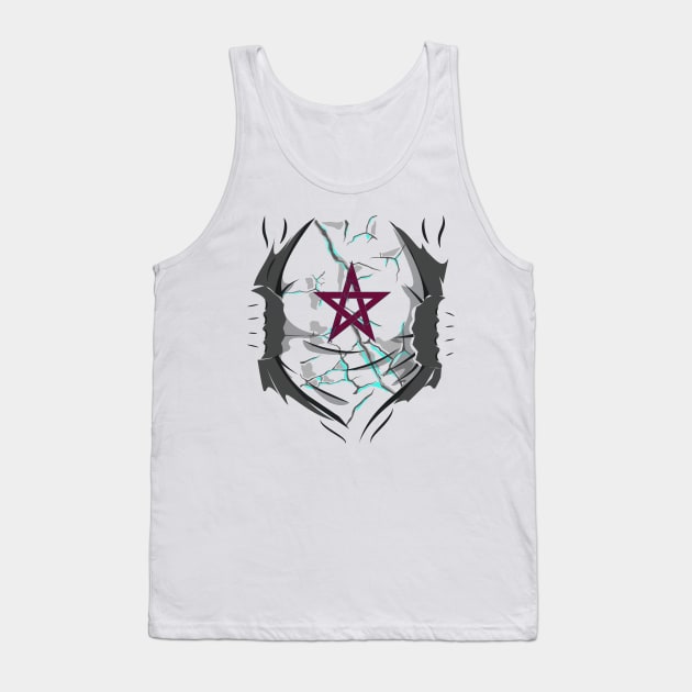 Heartbeat of Unity Embracing One Morocco Moorish DNA Proud Tank Top by Mirak-store 